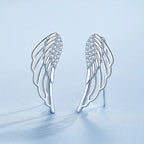 Boucles d'oreilles ailes d'ange femme