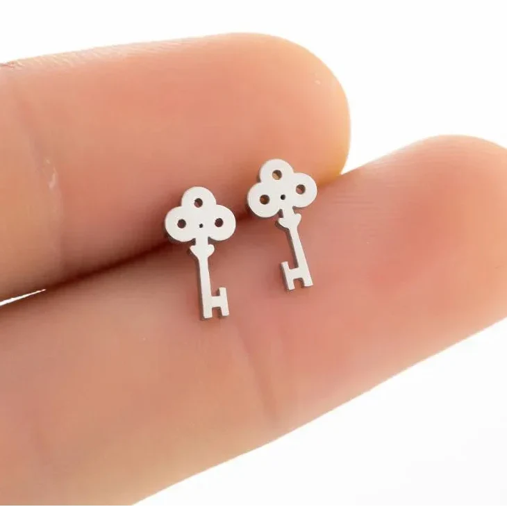 Boucles d'oreilles clef