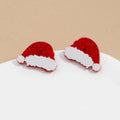 Boucles d'Oreilles Clou Mug avec Flocon de Neige
