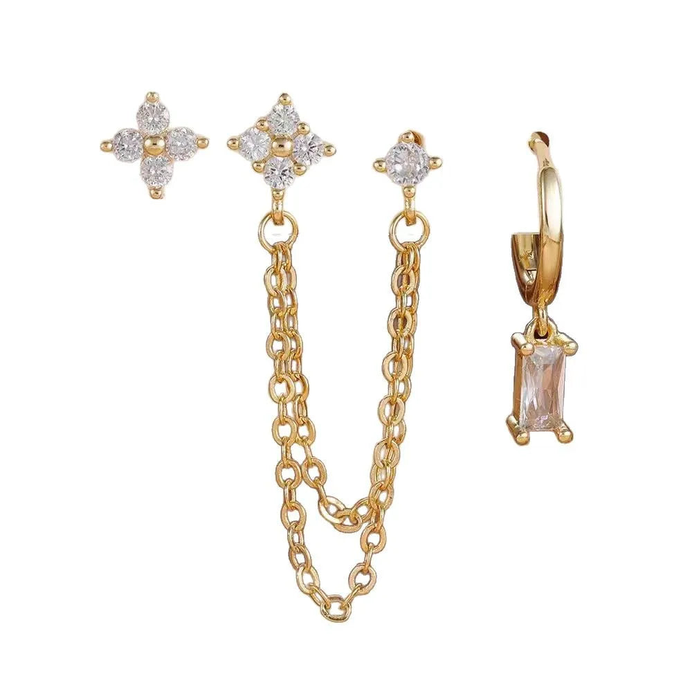 Crystal Star Stud Earrings