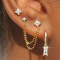 Crystal Star Stud Earrings