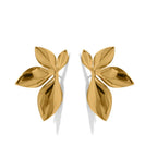 Boucles d'Oreilles Clou Fleurs or