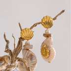 Boucles d'oreilles coquillage vintage
