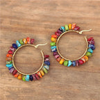 7 Chakra Hoop Earrings for Women