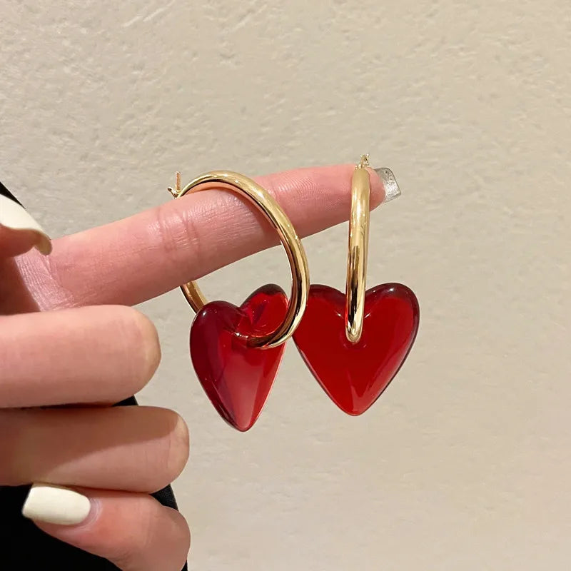 Pendientes de Aro para Mujer Corazón oro