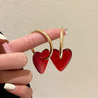 Pendientes de Aro para Mujer Corazón oro