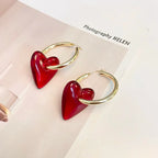 Pendientes de Aro para Mujer Corazón oro