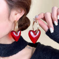 Pendientes de Aro para Mujer Corazón oro
