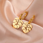 Pendientes Aros Hoja de Palma