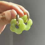 Pendientes Aros Flor de Resina