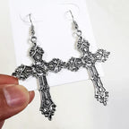 Gothic Style Cross Earrings for Women