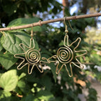 Pendientes Colgantes Estilo Sol
