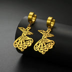 Whirling Dervish Earrings - Sufi motif