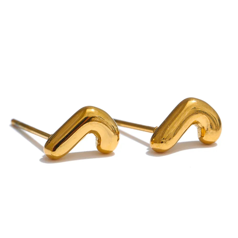 Boucles d'oreilles personnalisées avec initiale j