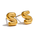 Boucles d'oreilles personnalisées avec initiale s