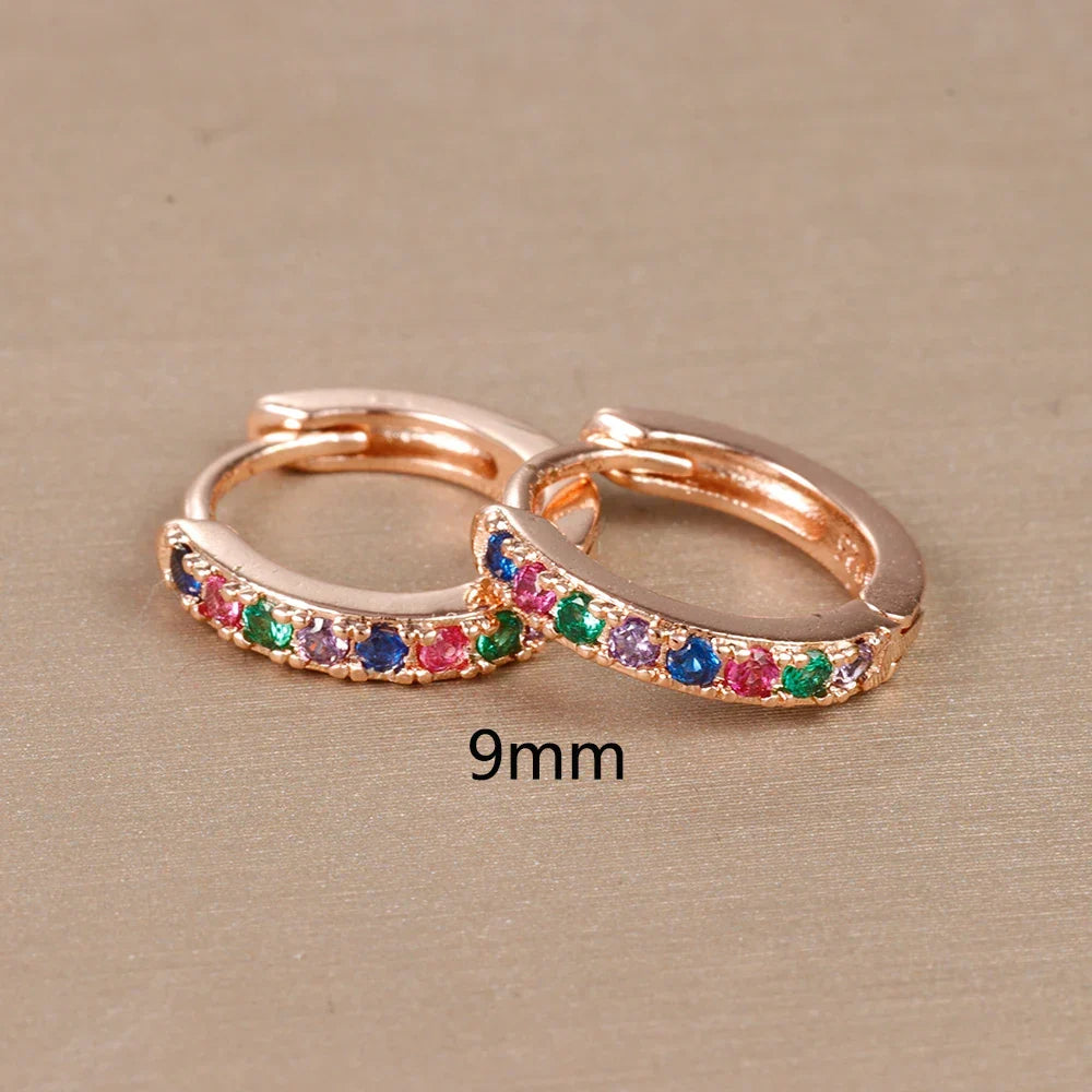 Boucles d'oreilles femme arc-en-ciel