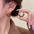 Pendientes de Mujer Aros Ojo de Tigre
