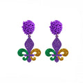 Pendientes Colgantes de Mujer Flor de Lis