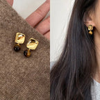 Women's Tiger Eye Stone Earrings