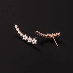 Pendientes florales atemporales 
