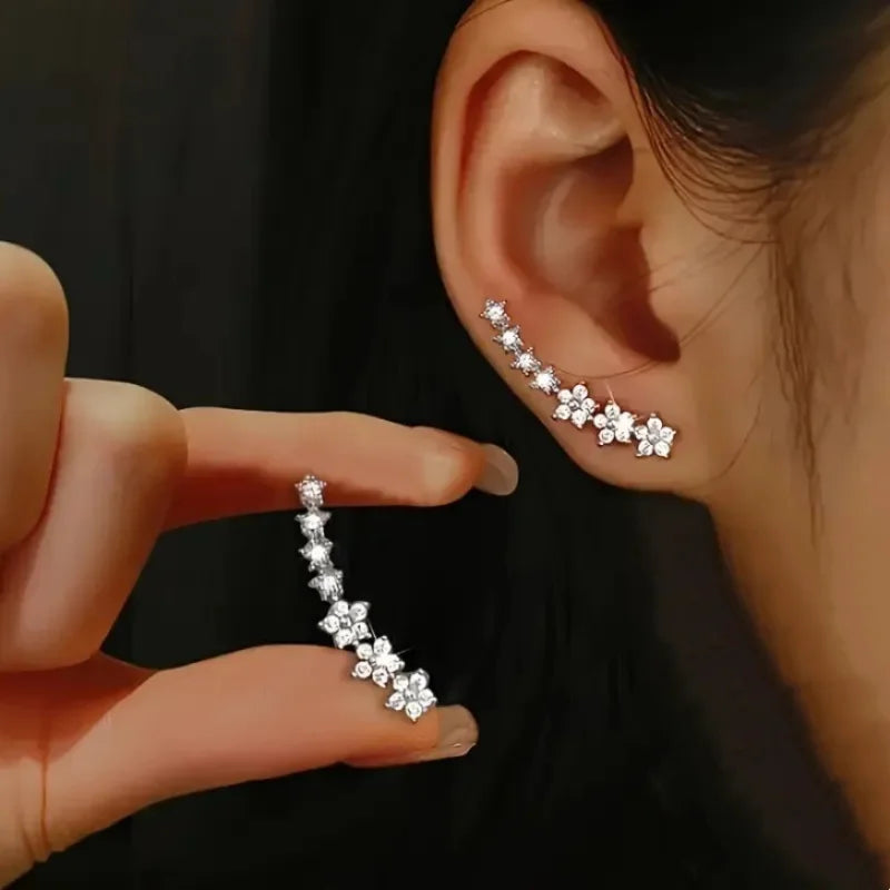 Pendientes florales atemporales 