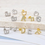 Boucles d'oreilles initiale 