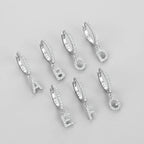 Boucles d'oreilles créoles avec initiale