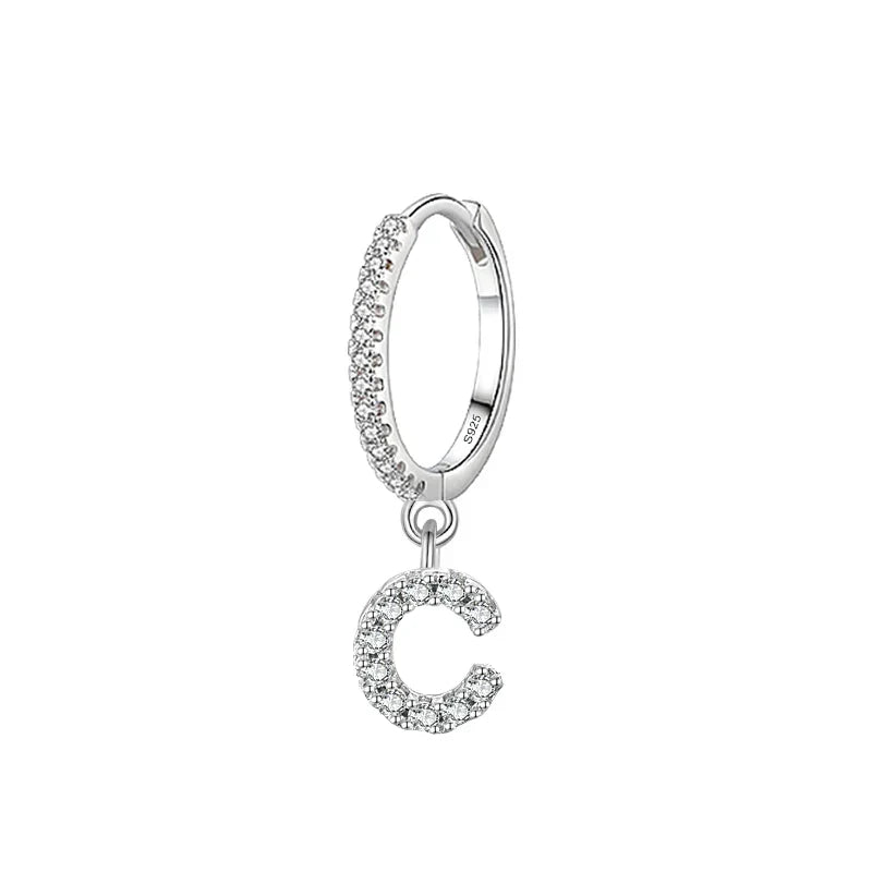 Initial letter earrings