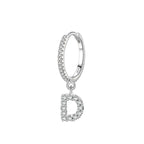 Initial letter earrings