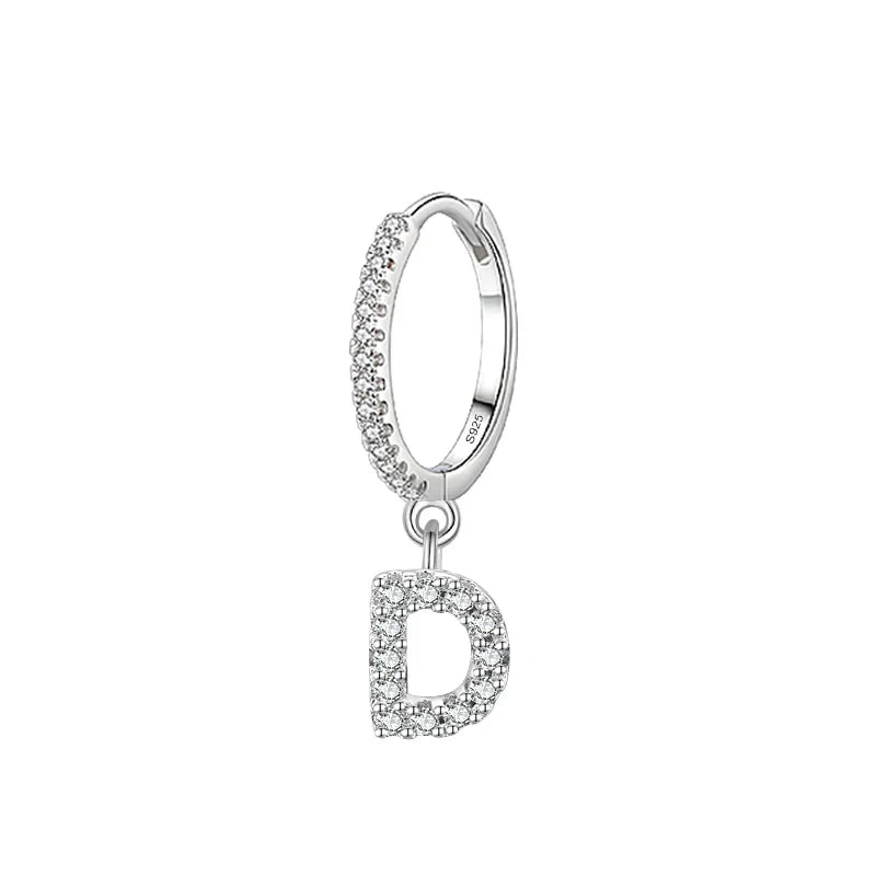 Initial letter earrings