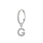 Initial letter earrings