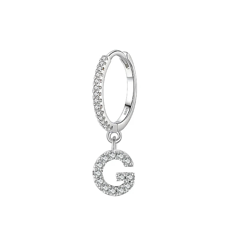 Initial letter earrings