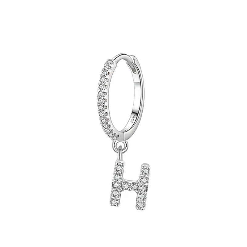 Initial letter earrings