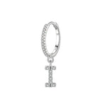 Initial letter earrings