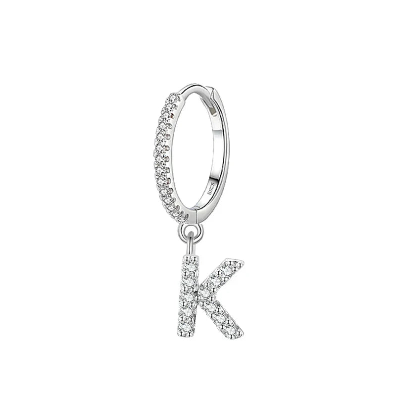 Initial letter earrings