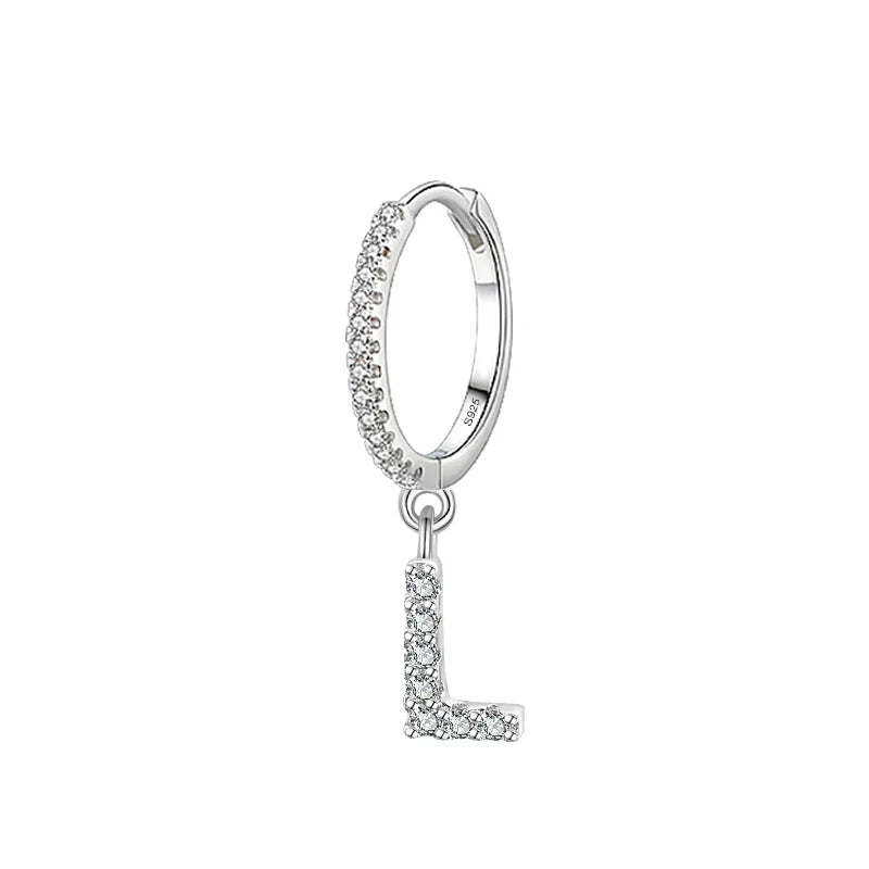 Initial letter earrings