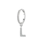 Initial letter earrings