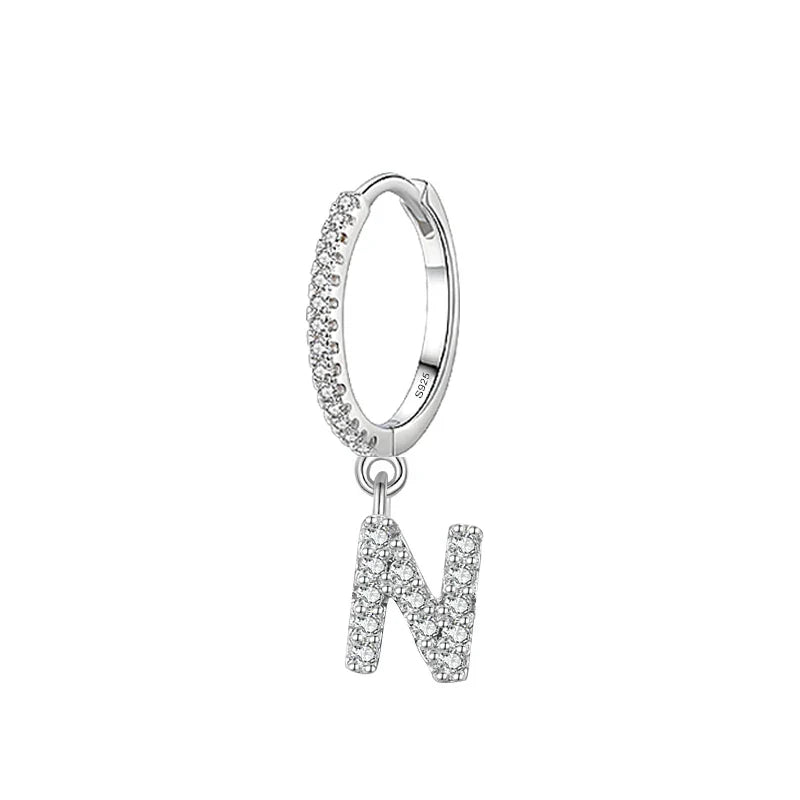 Initial letter earrings