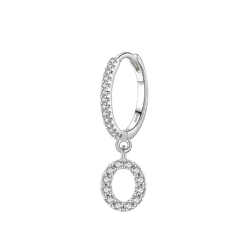 Initial letter earrings