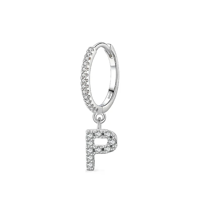 Initial letter earrings