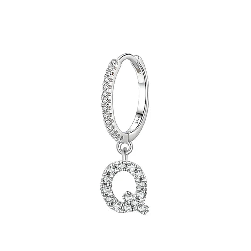 Initial letter earrings