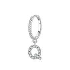 Initial letter earrings