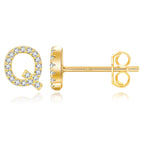 Boucles d'oreilles initiale or q