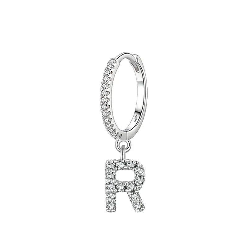 Initial letter earrings