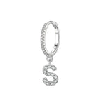 Initial letter earrings