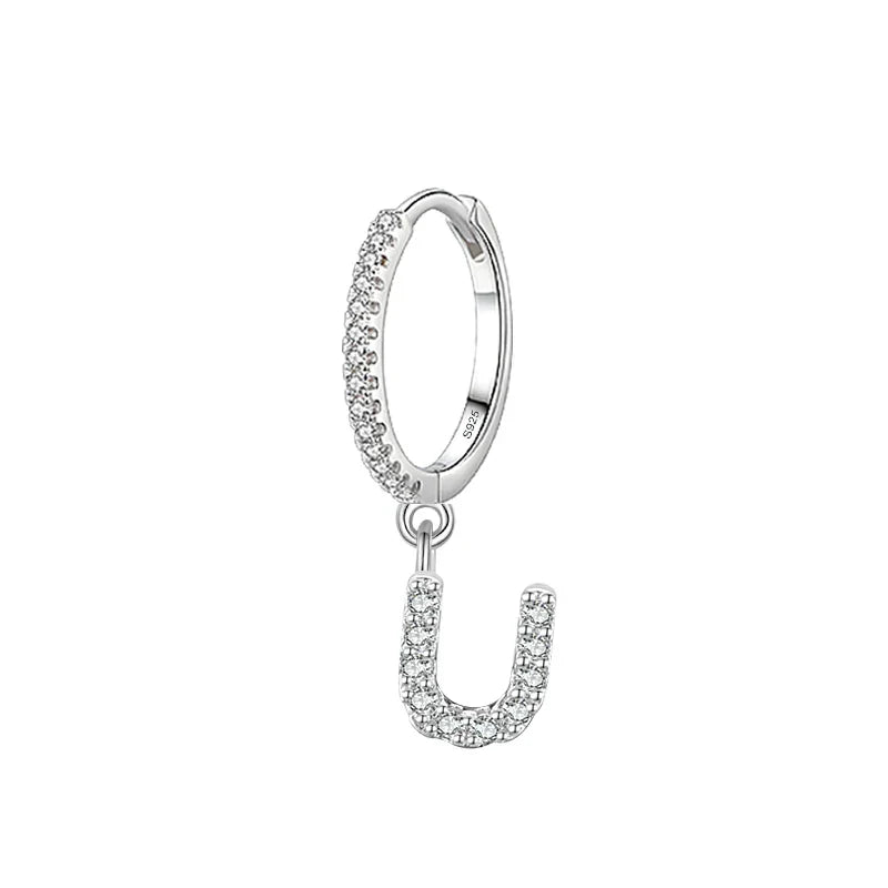 Initial letter earrings