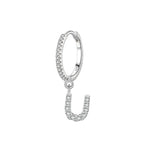 Initial letter earrings
