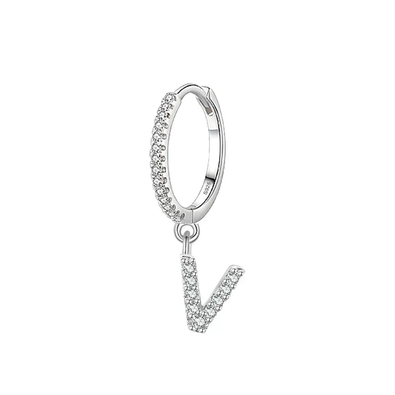 Initial letter earrings