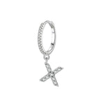 Initial letter earrings