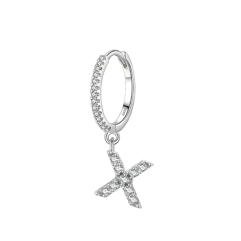 Initial letter earrings